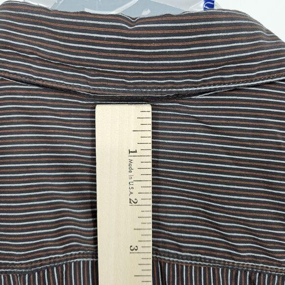 North Face Shirt Mens 2XL Striped Button Up Lightweight Nylon Hiking Outdoor - Picture 6 of 12